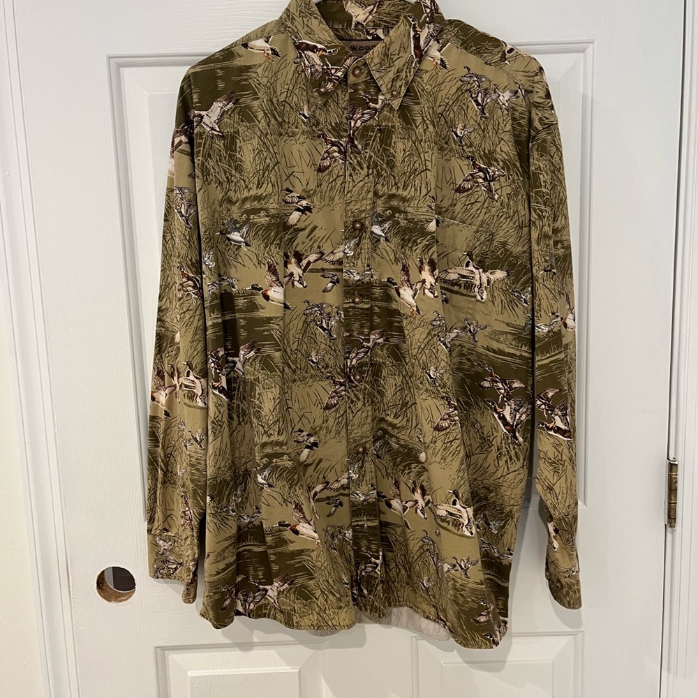 Camouflage Button-Up Shirt
